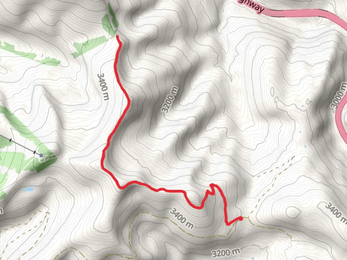 An image depicting the trail Bowman's Shortcut Trail and its surrounding area.