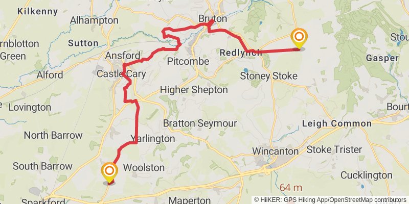 Boston to Abbotsbury via Macmillan Way stage 20 Map