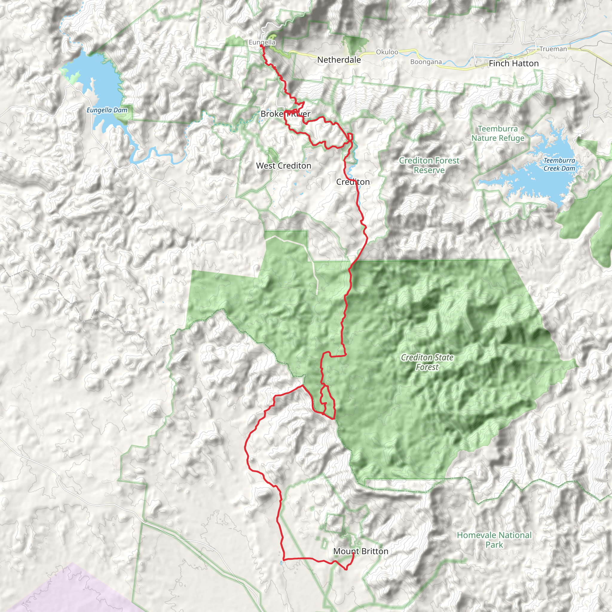 Mackay Highlands Great Walk mobile static map