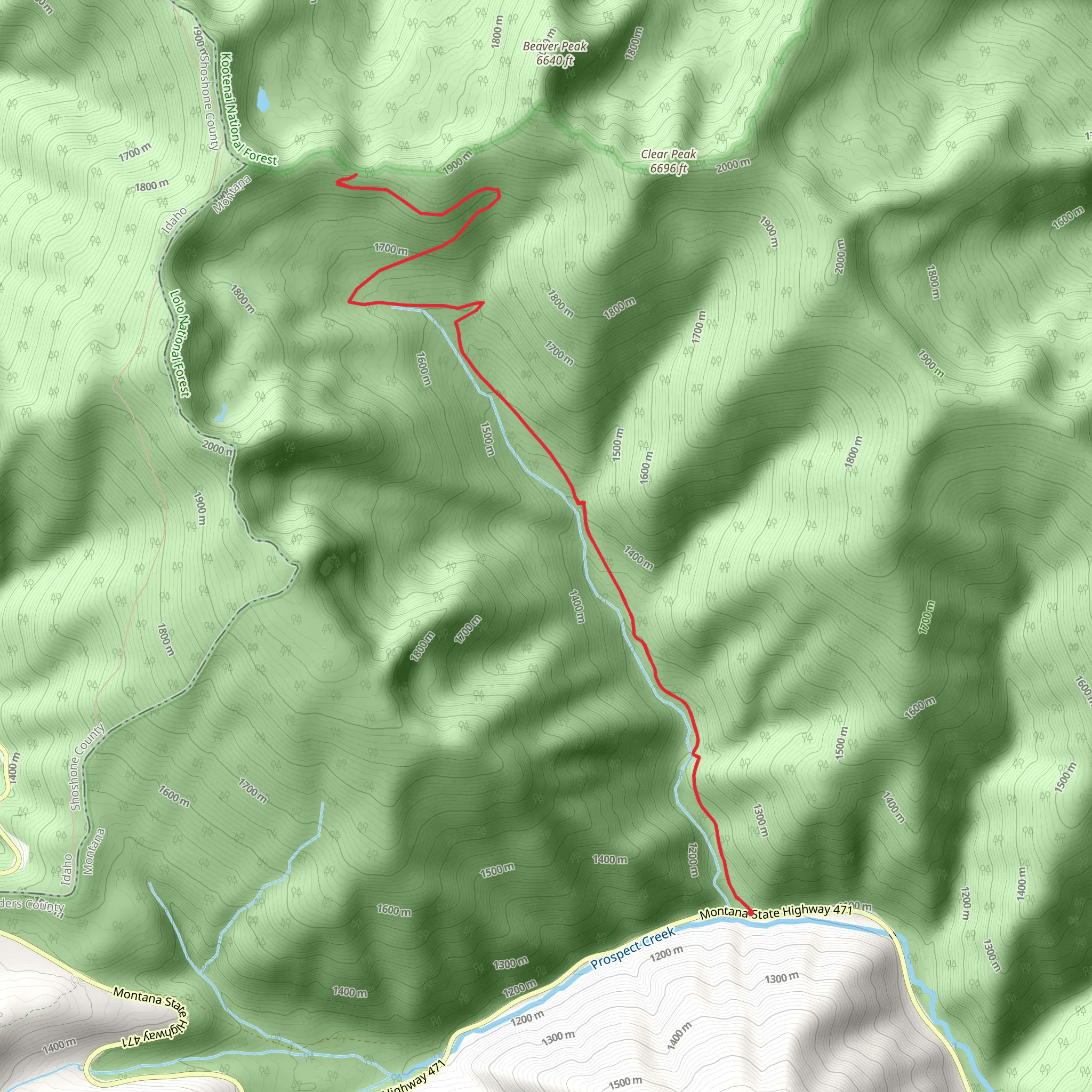 Twenty Four Mile Creek Trail mobile static map