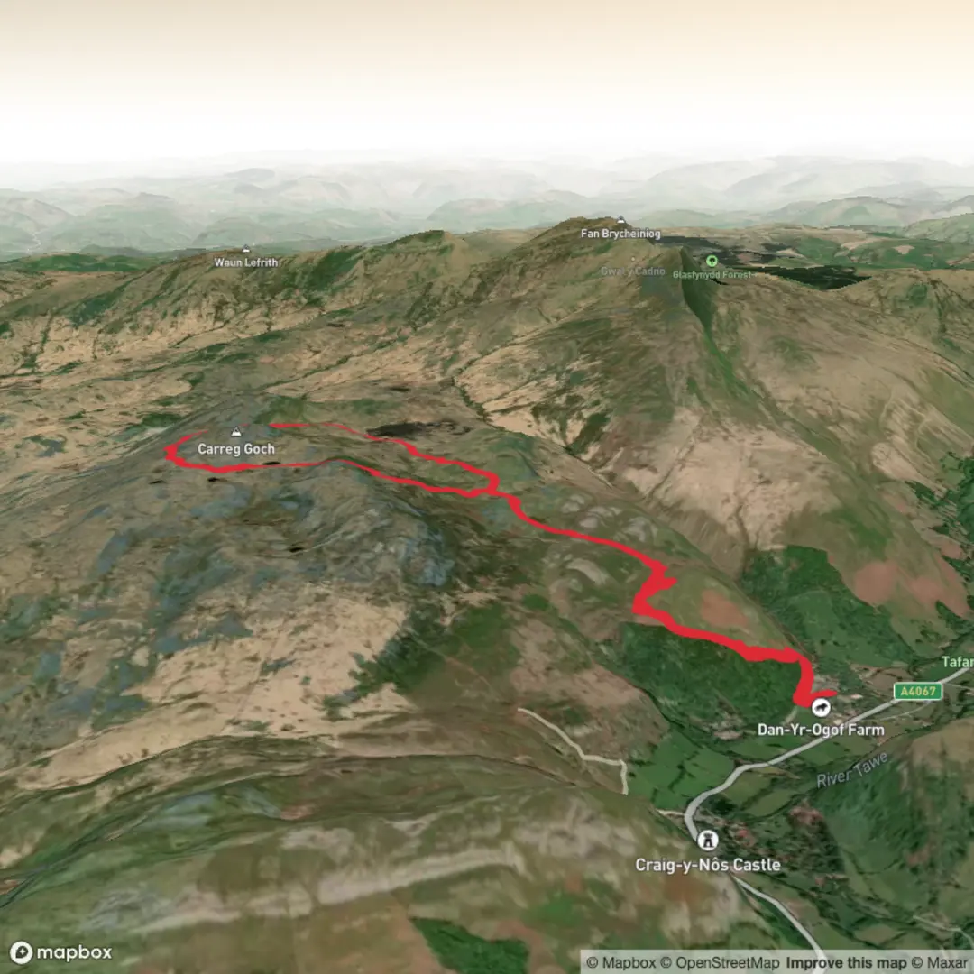 An image depicting the trail NNAS Day 1 Nov 2025 - Upper Limits UK and its surrounding area.