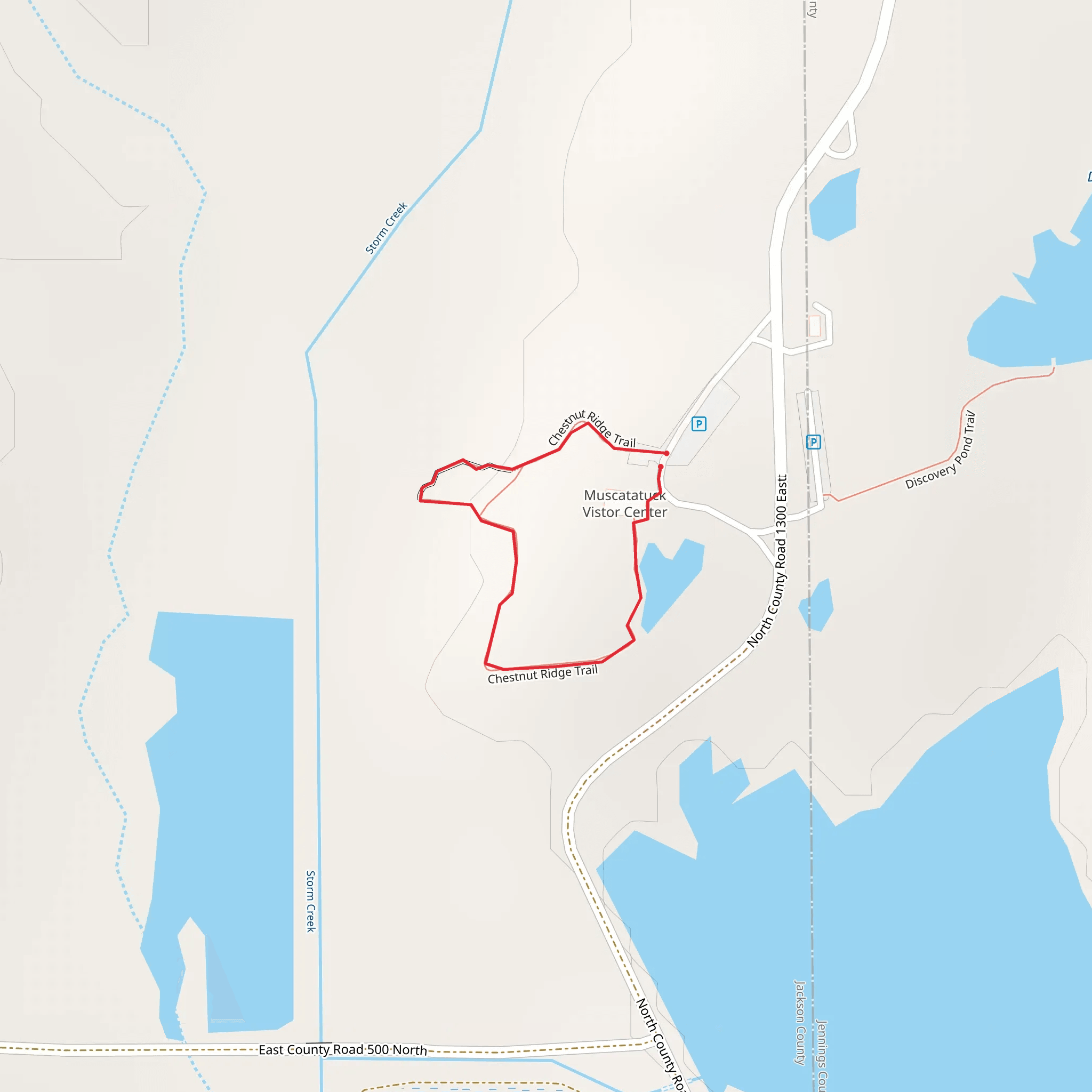 Chestnut Ridge Loop Trail mobile static map