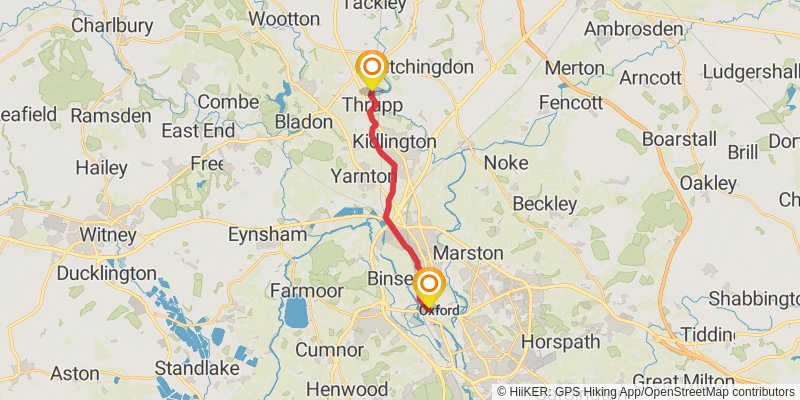 Oxford Canal Walk stage 7 Map