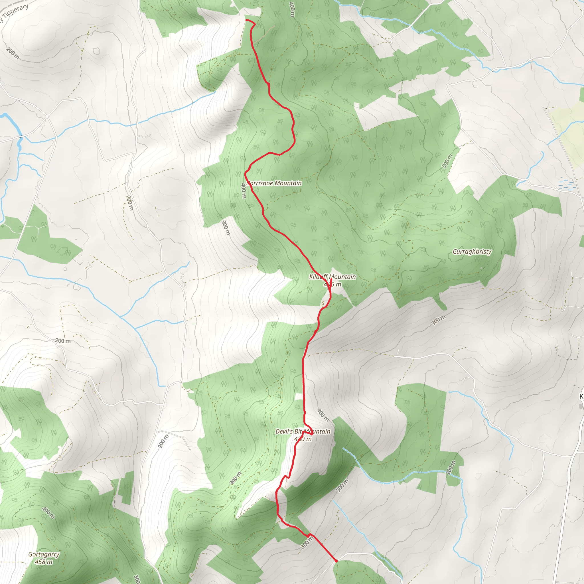 Devils Bit Ridge mobile static map