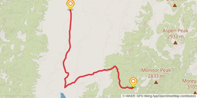 American Discovery Trail - Nevada stage 17 Map