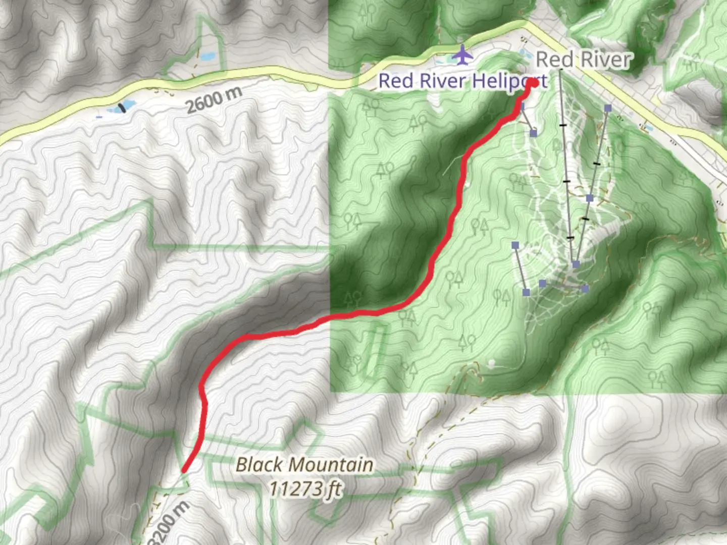 An image depicting the trail Pioneer Short Trail and its surrounding area.