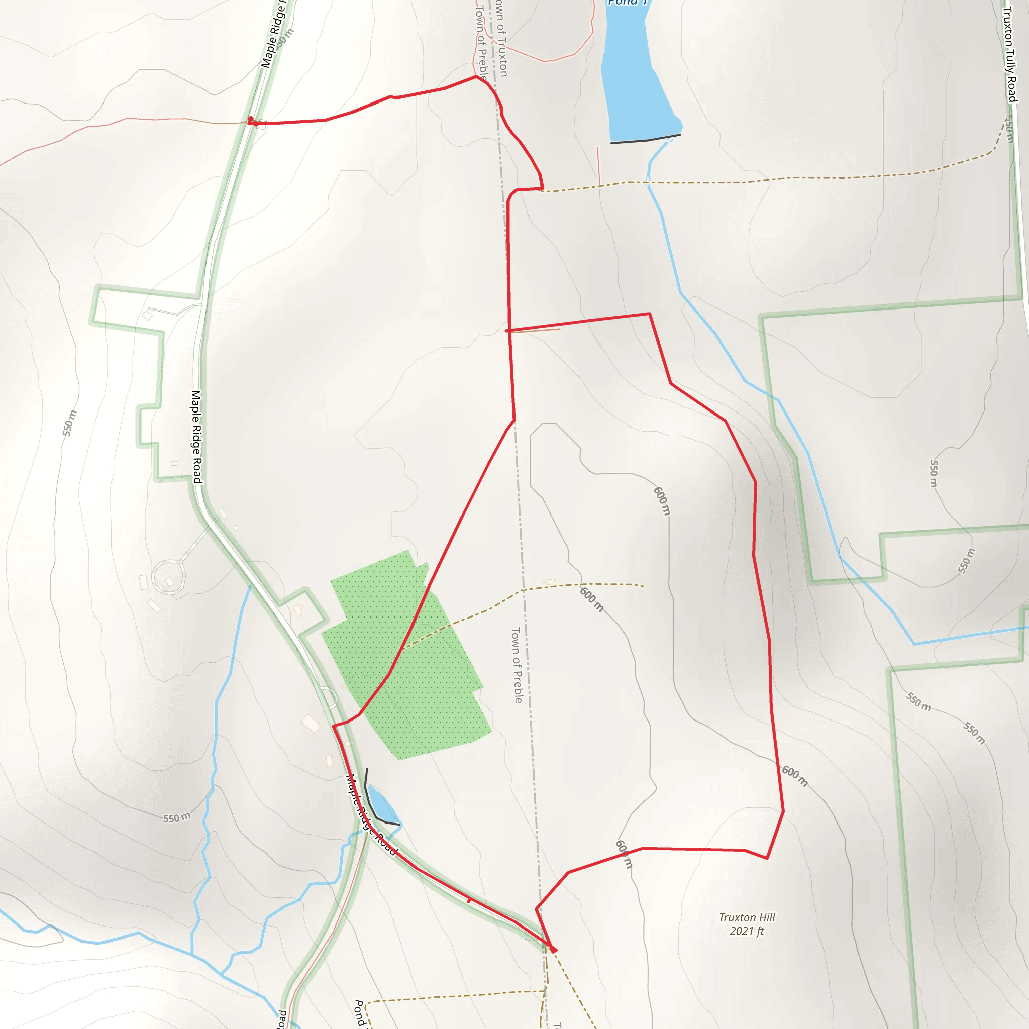 Truxton Hill Loop mobile static map