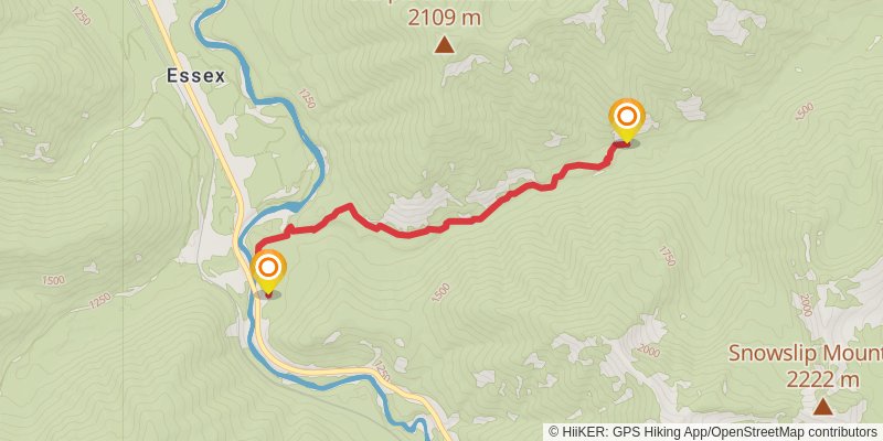 Firebrand Trail to Ole Creek stage 3 Map