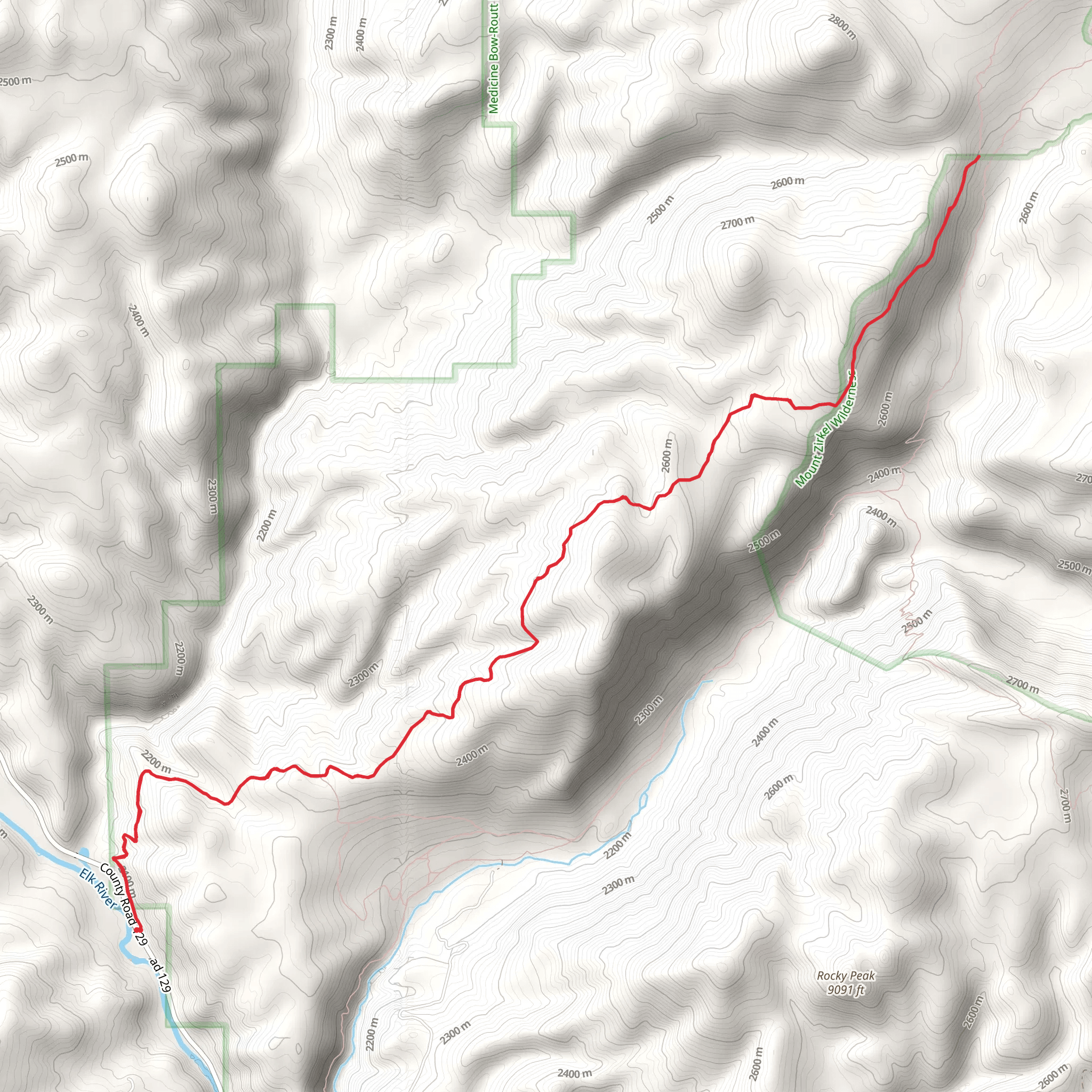 Red Dirt Trail mobile static map