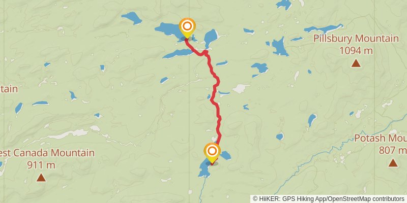 Northville - Placid Trail stage 8 Map