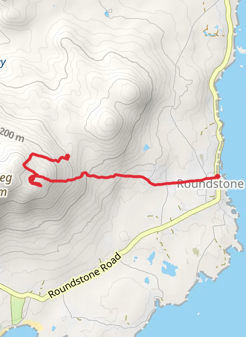 Hike on Errisbeg Loop mobile static map