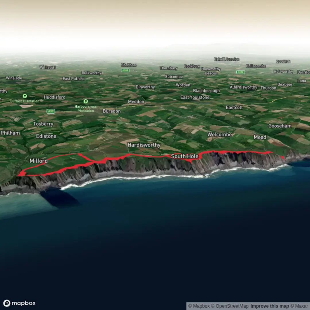 An image depicting the trail Welcome Mouth to Longpeak Circular! and its surrounding area.