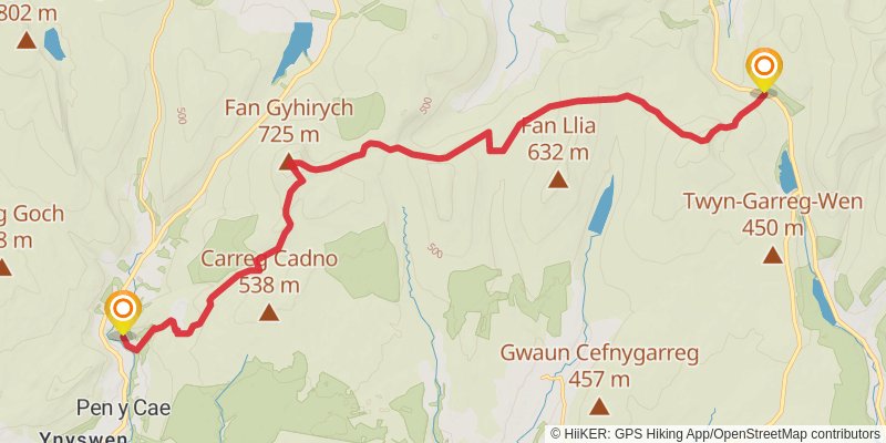 Cambrian Way stage 9 Map
