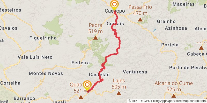 Via Algarviana stage 4 Map
