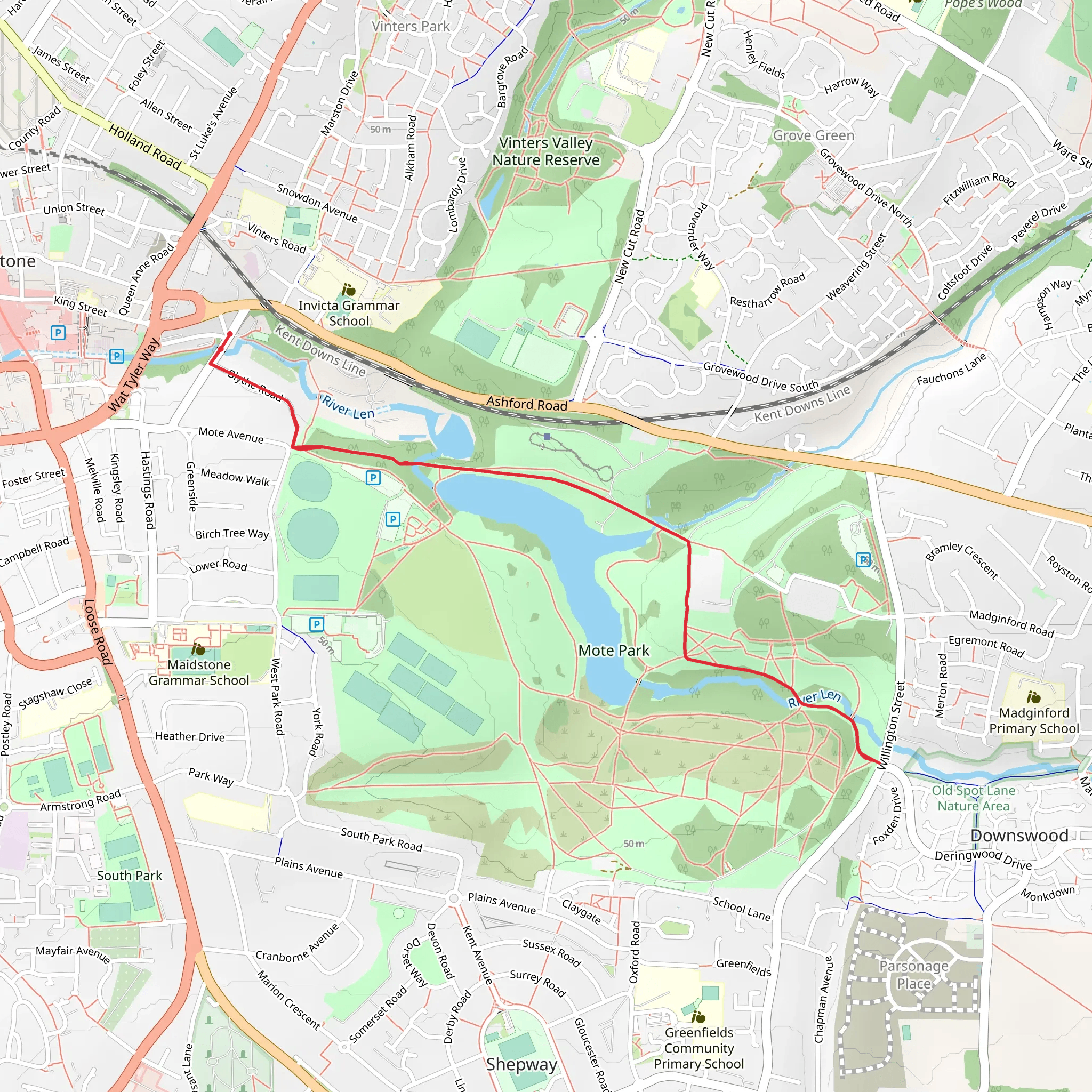 Mote Park mobile static map