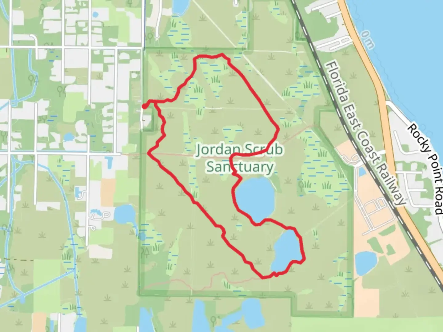 An image depicting the trail White Loop Trail - Marie Street and its surrounding area.