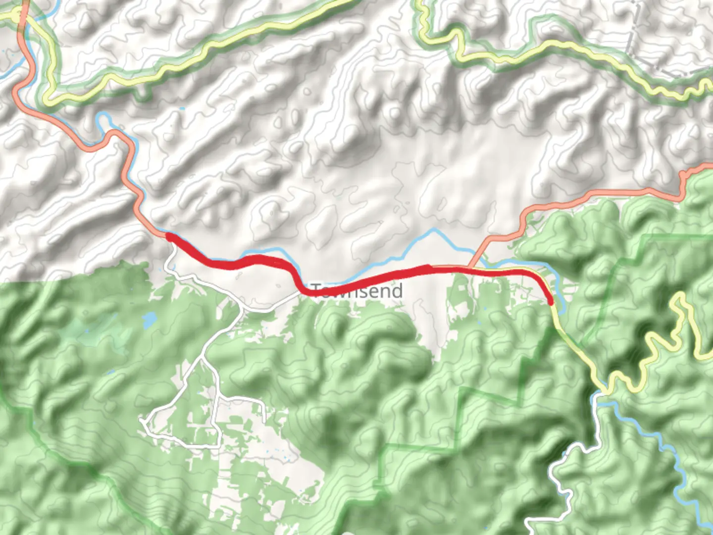 An image depicting the trail Townsend Trail and its surrounding area.