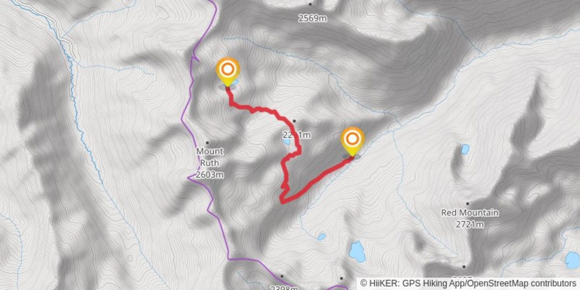 An image depicting the trail Lost Lake #4 and its surrounding area.