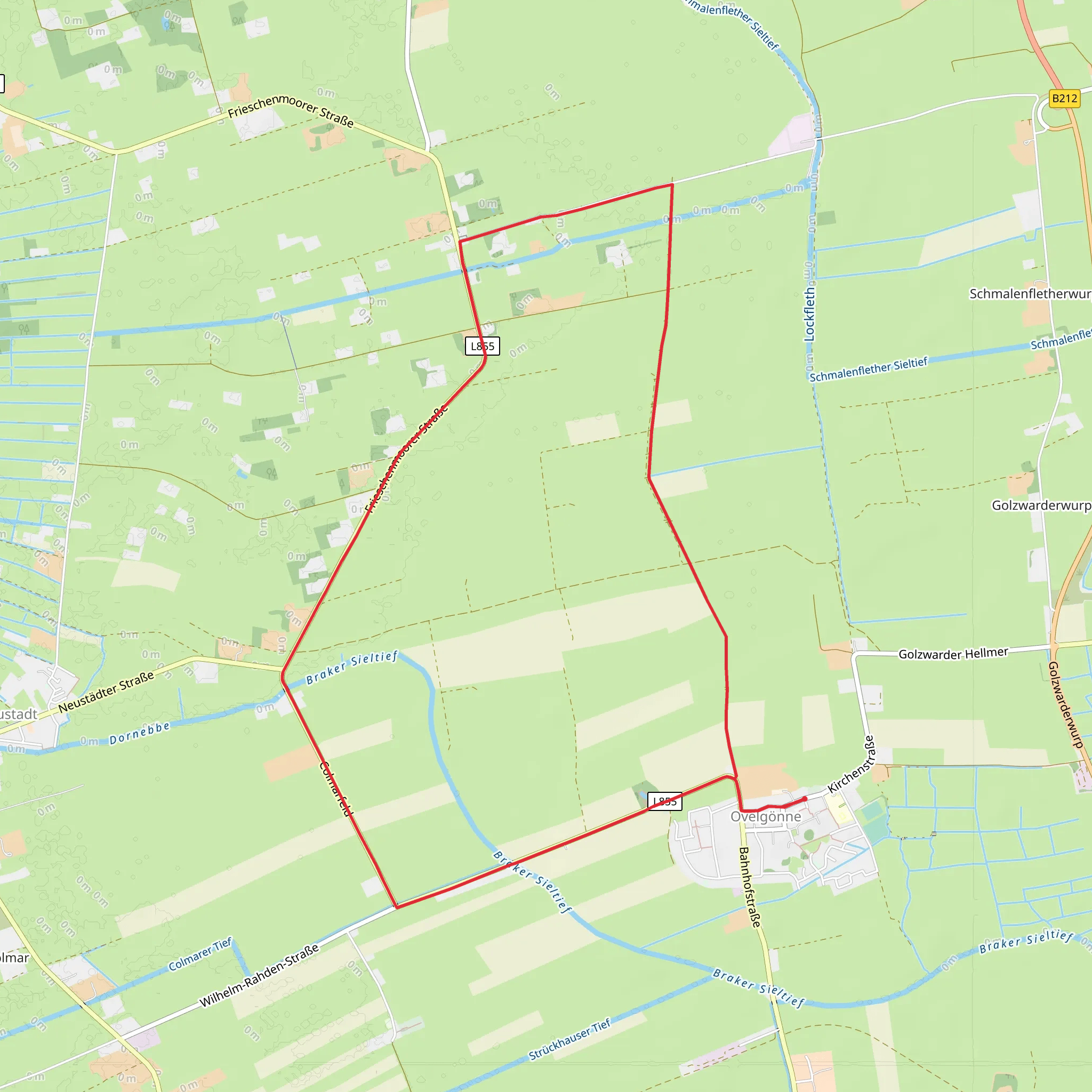 Ovelgönne Loop mobile static map
