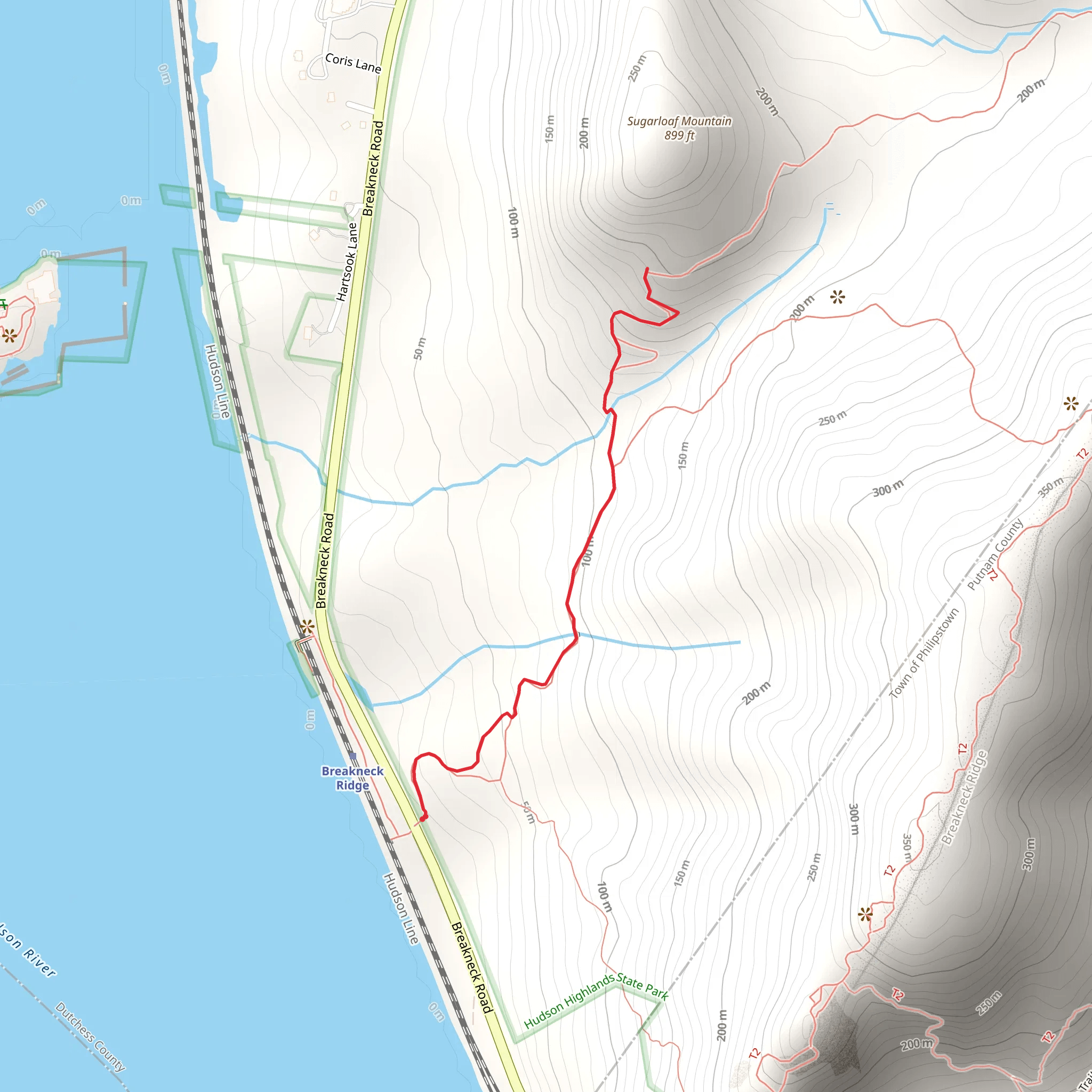 Sugarloaf Mountain from Breakneck Road mobile static map