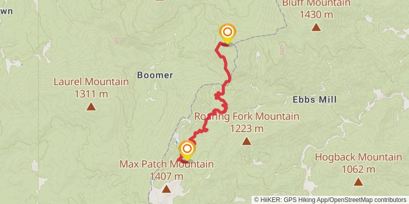 Appalachian Trail stage 29 Map