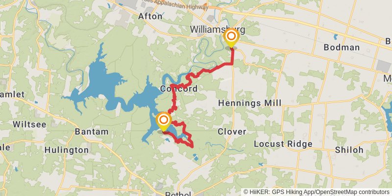 Buckeye Trail stage 41 Map