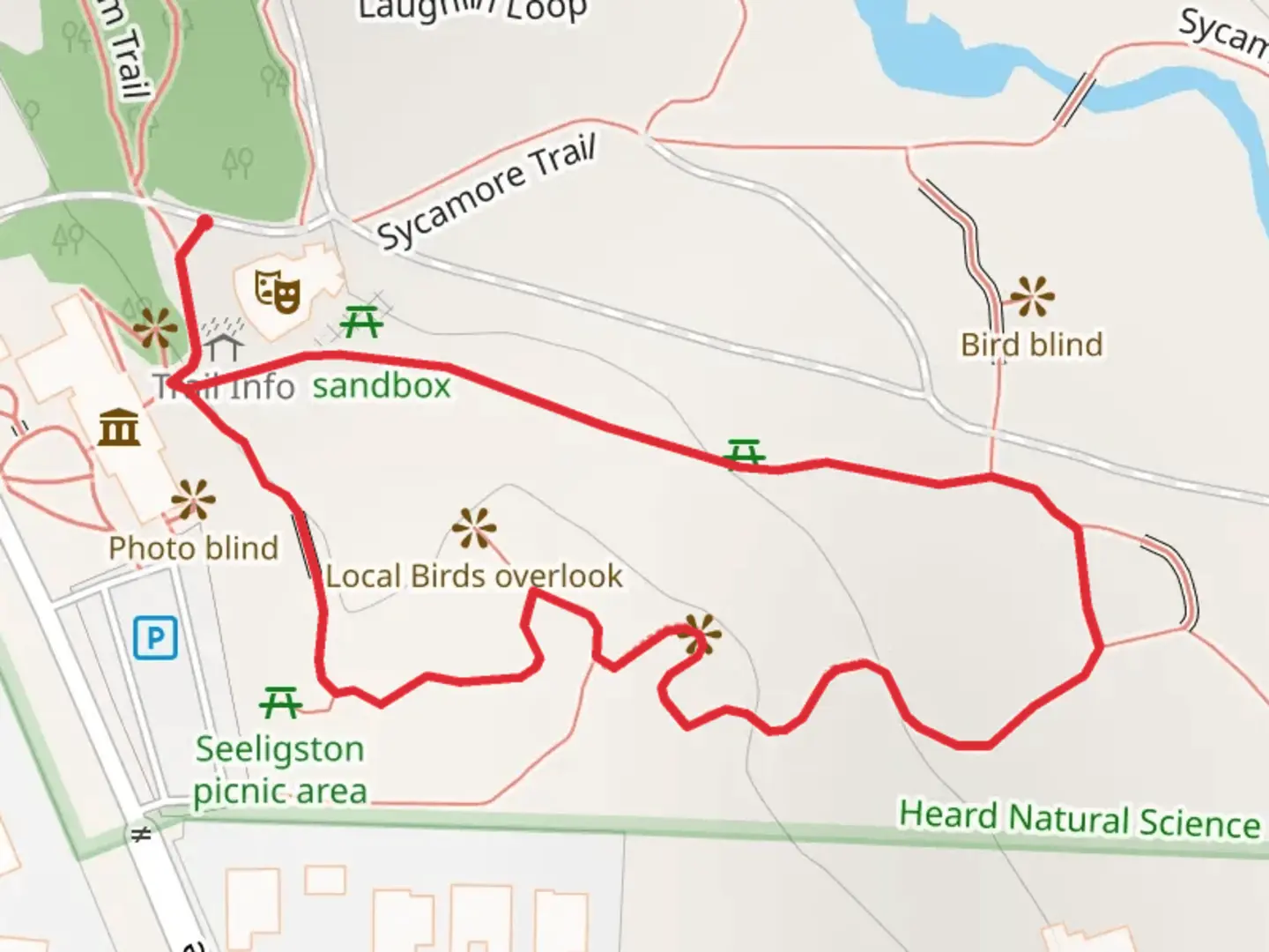 An image depicting the trail Hoot Owl Loop Trail and its surrounding area.