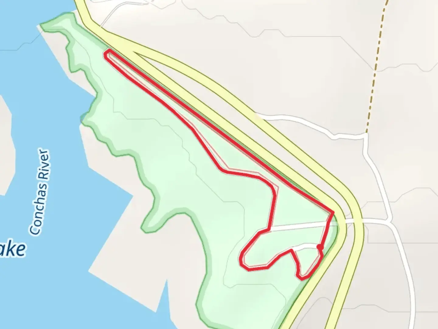 An image depicting the trail Central Campground Path Loop and its surrounding area.