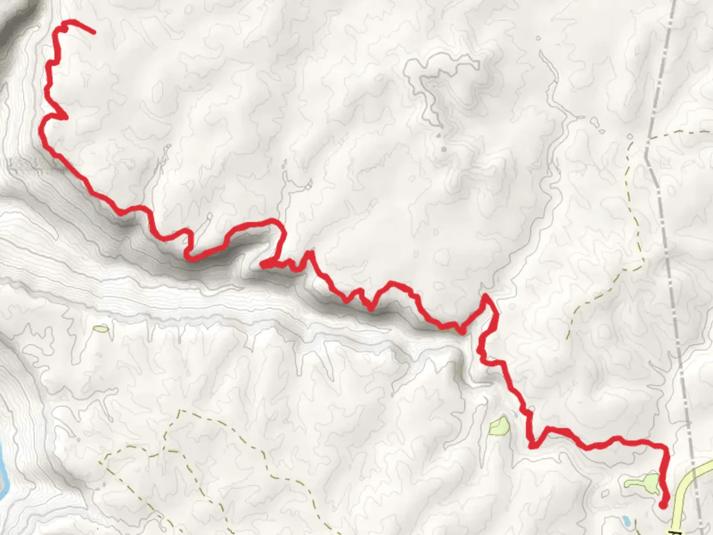 An image depicting the trail Hobb's Cabin via Savage Day Loop and its surrounding area.