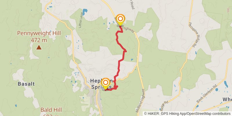 Goldfields Track stage 6 Map