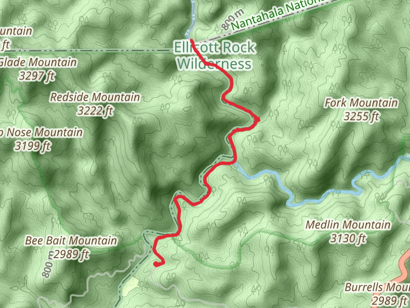 Chattooga River Trail from Burrells Ford Road