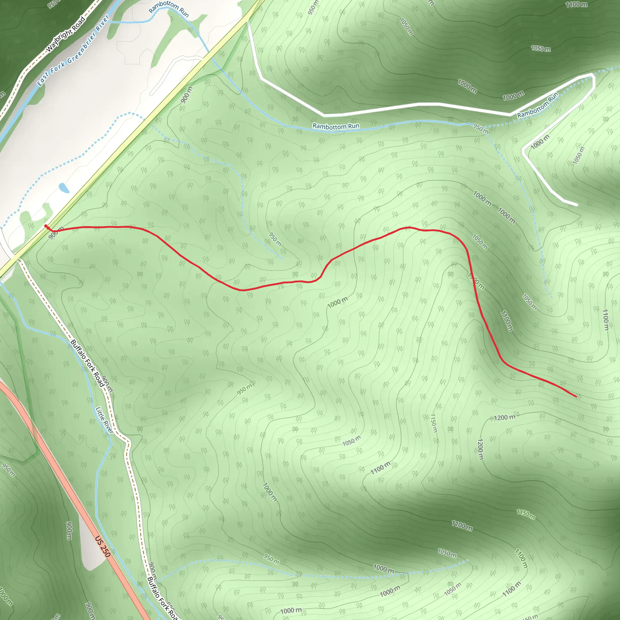 Smoke Camp Trail mobile static map