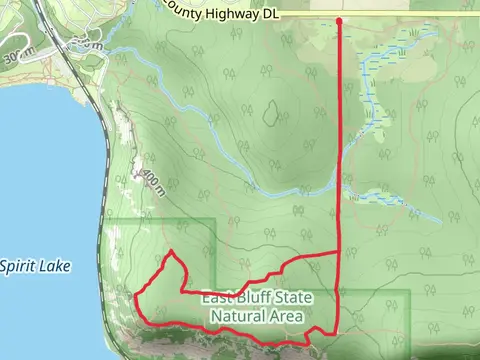 East Bluff Woods Loop Trail - Private Interior Road