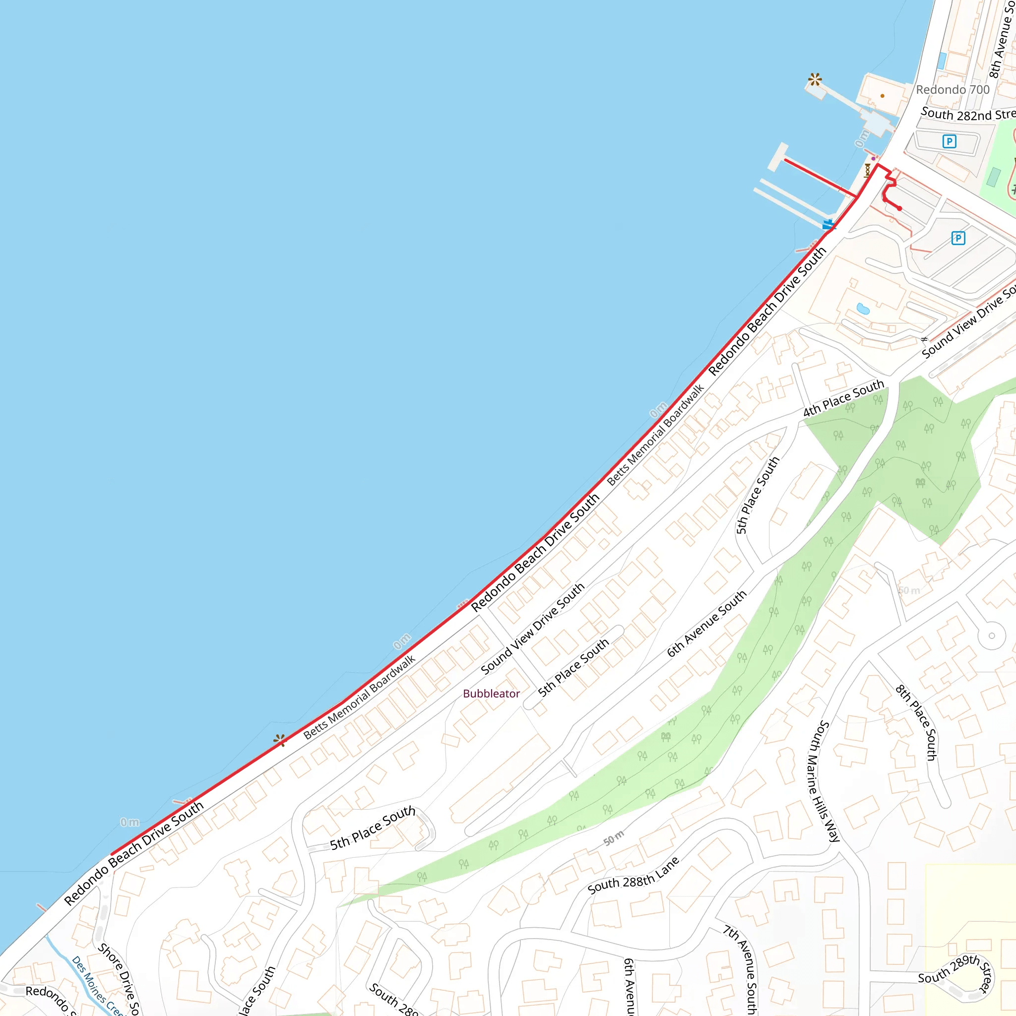 Betts Memorial Boardwalk mobile static map