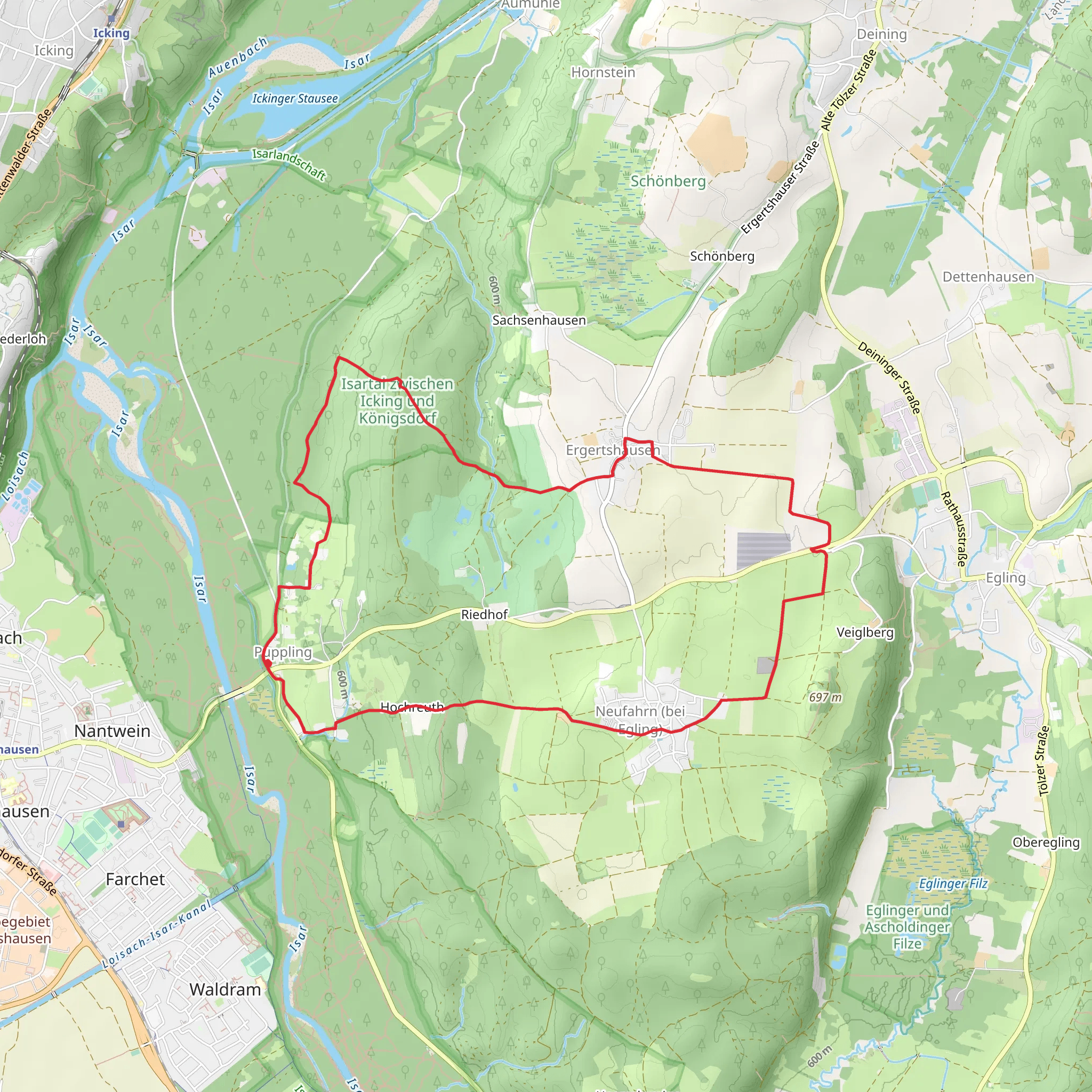 Puppling Loop mobile static map