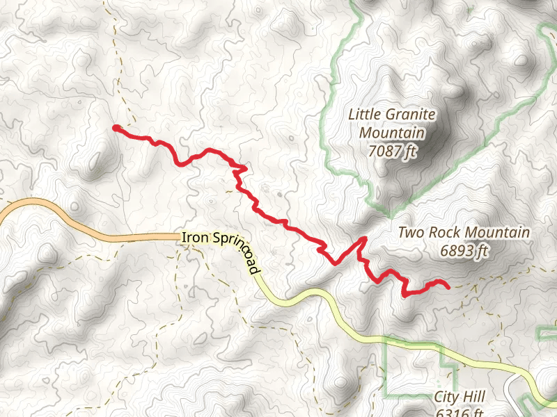 Alto Coop Trail mobile static map