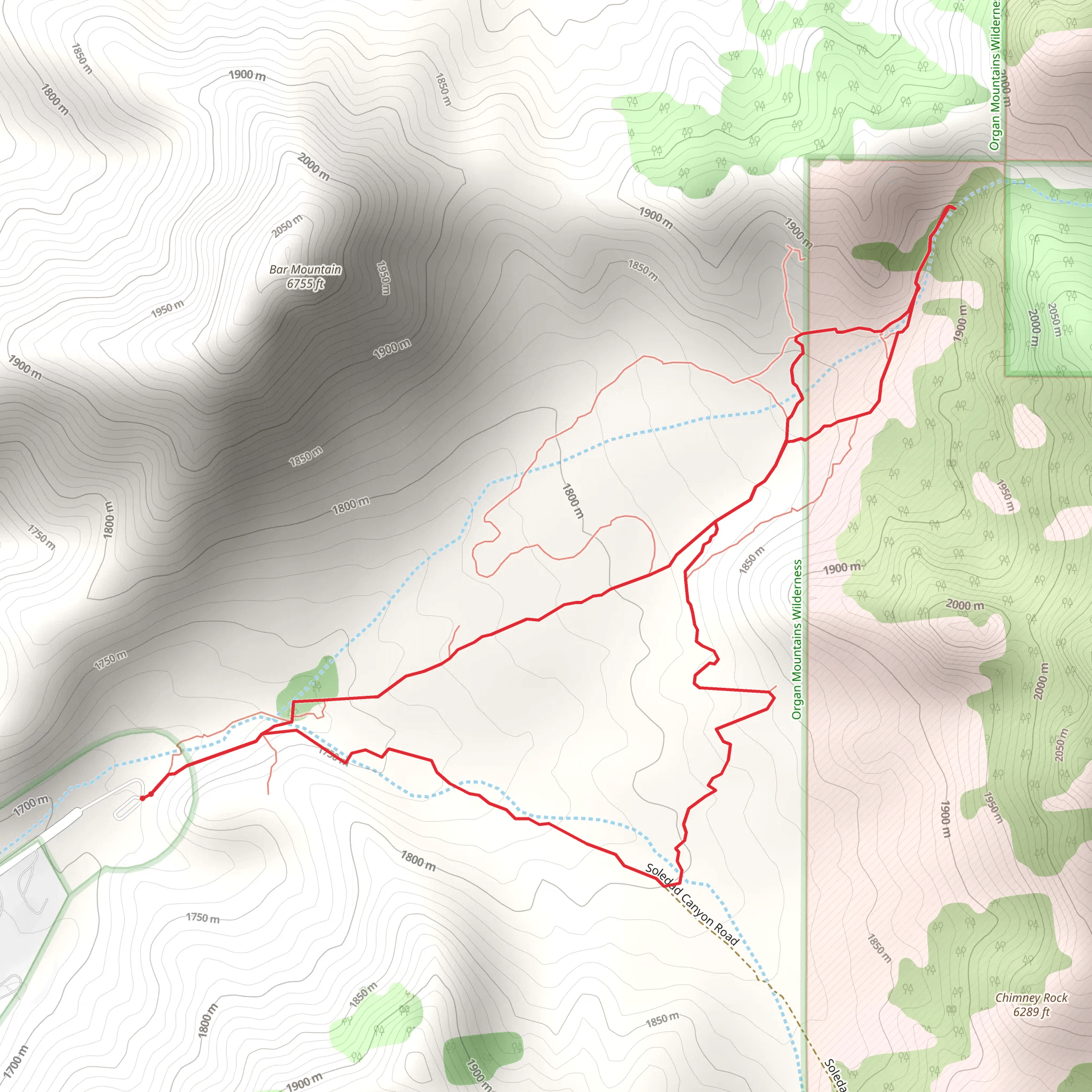Soledad Canyon Road Loop mobile static map