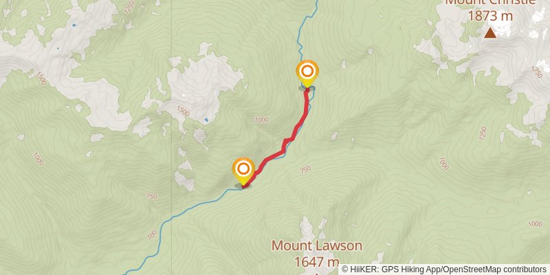 North Fork Quinault River Trail stage 3 Map