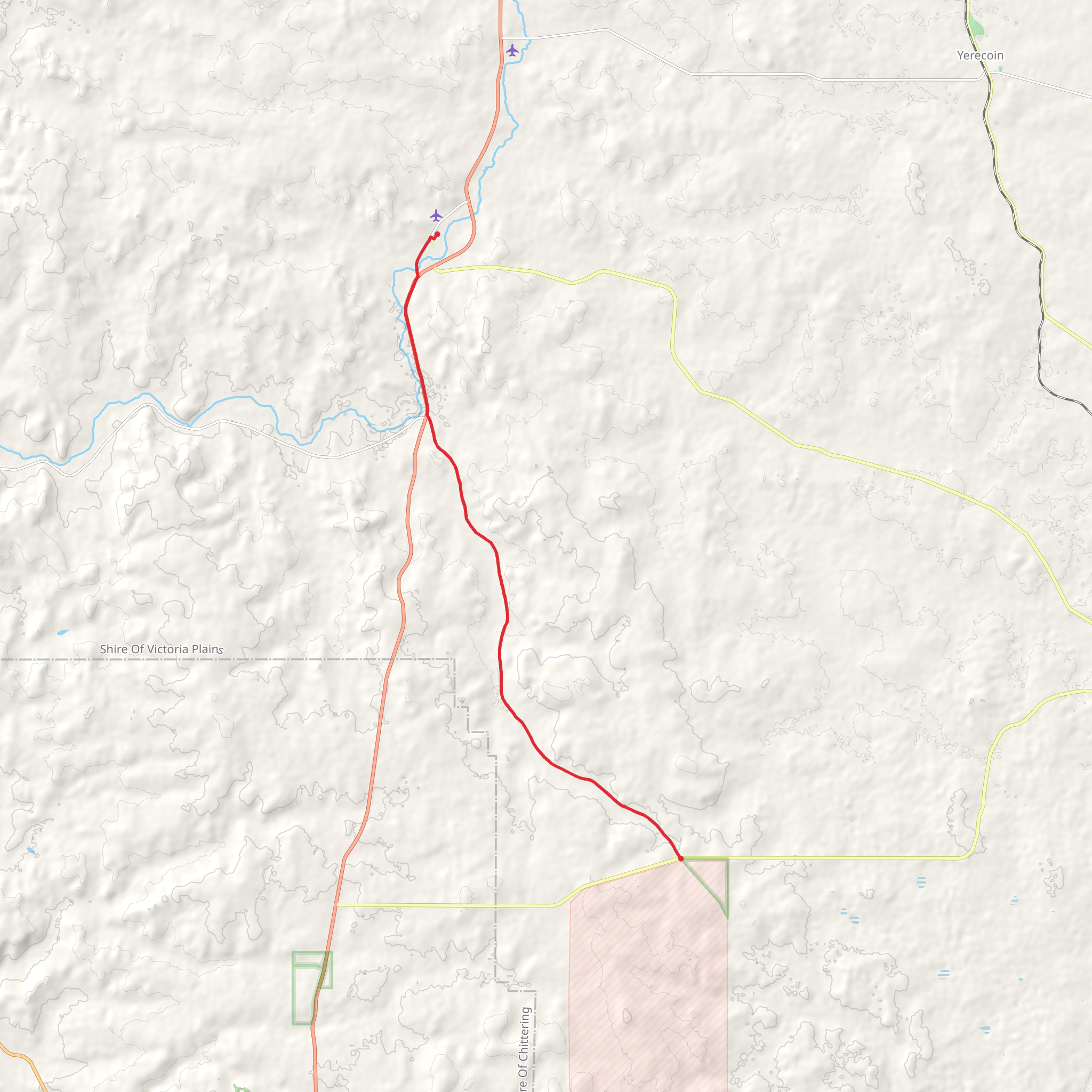 Pilgrim Trail mobile static map