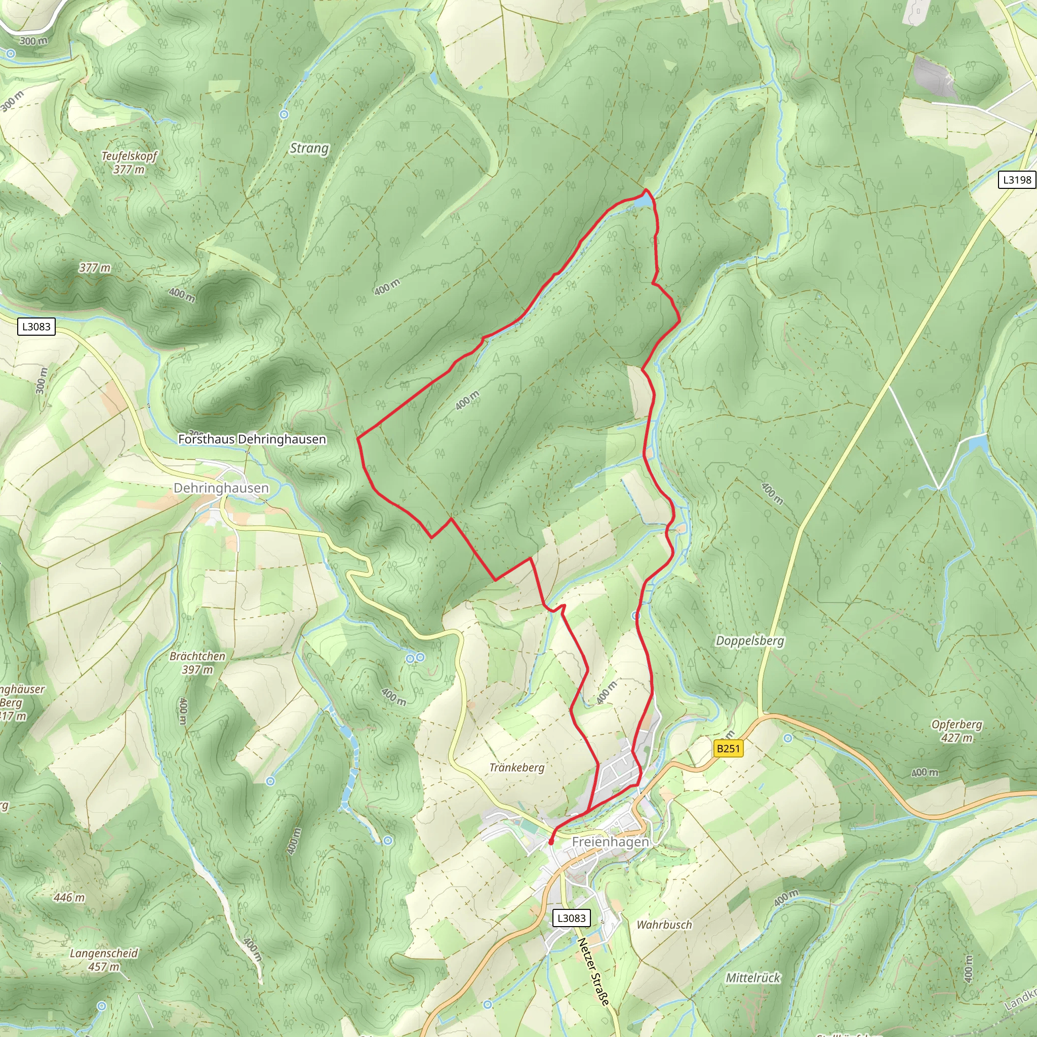 Freienhagen Loop mobile static map