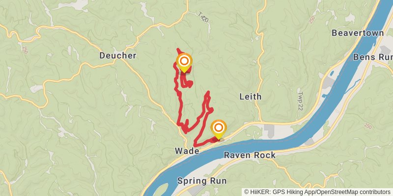Scenic River Green Wood Loop Trail stage 2 Map