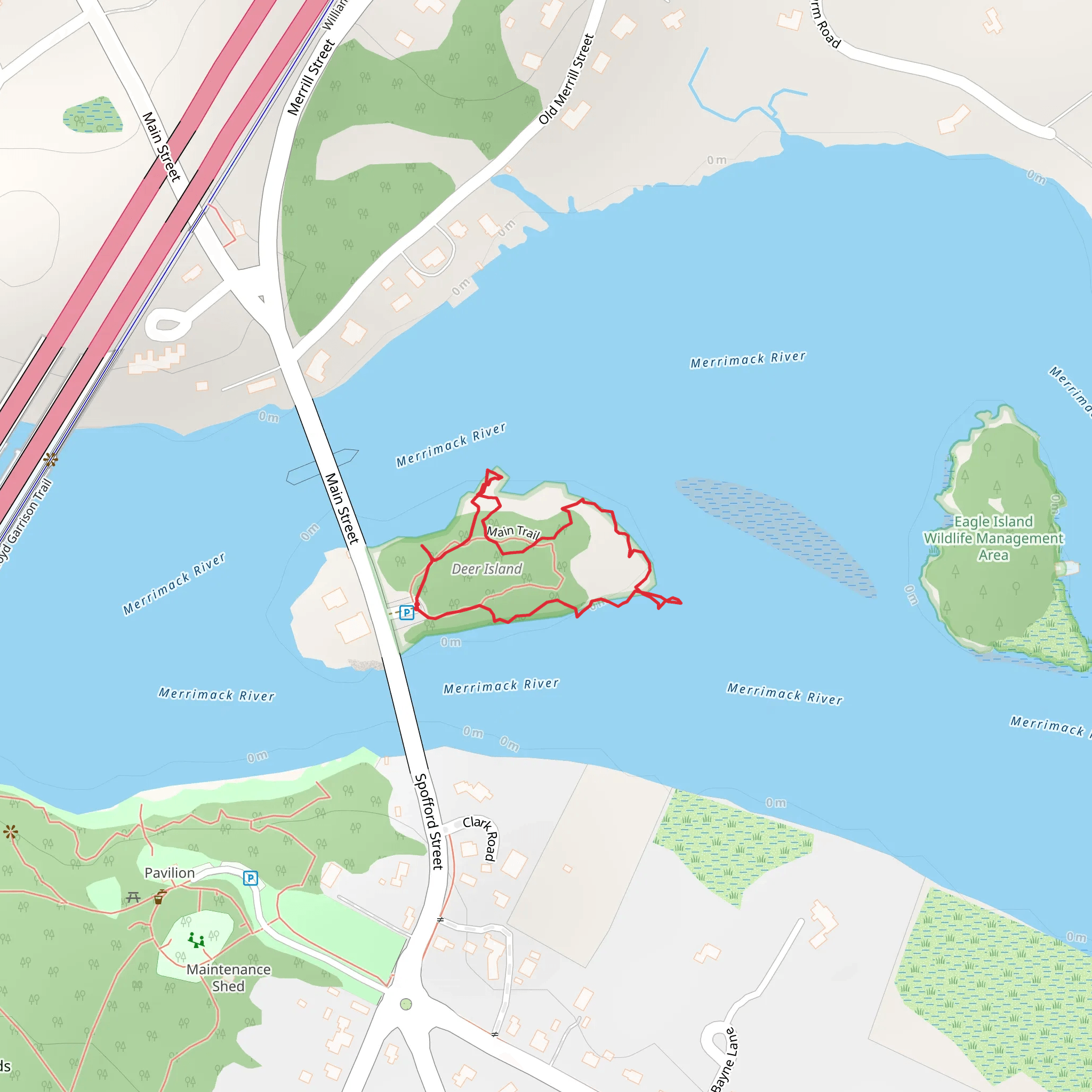 Merimack River - Deer Island Loop mobile static map