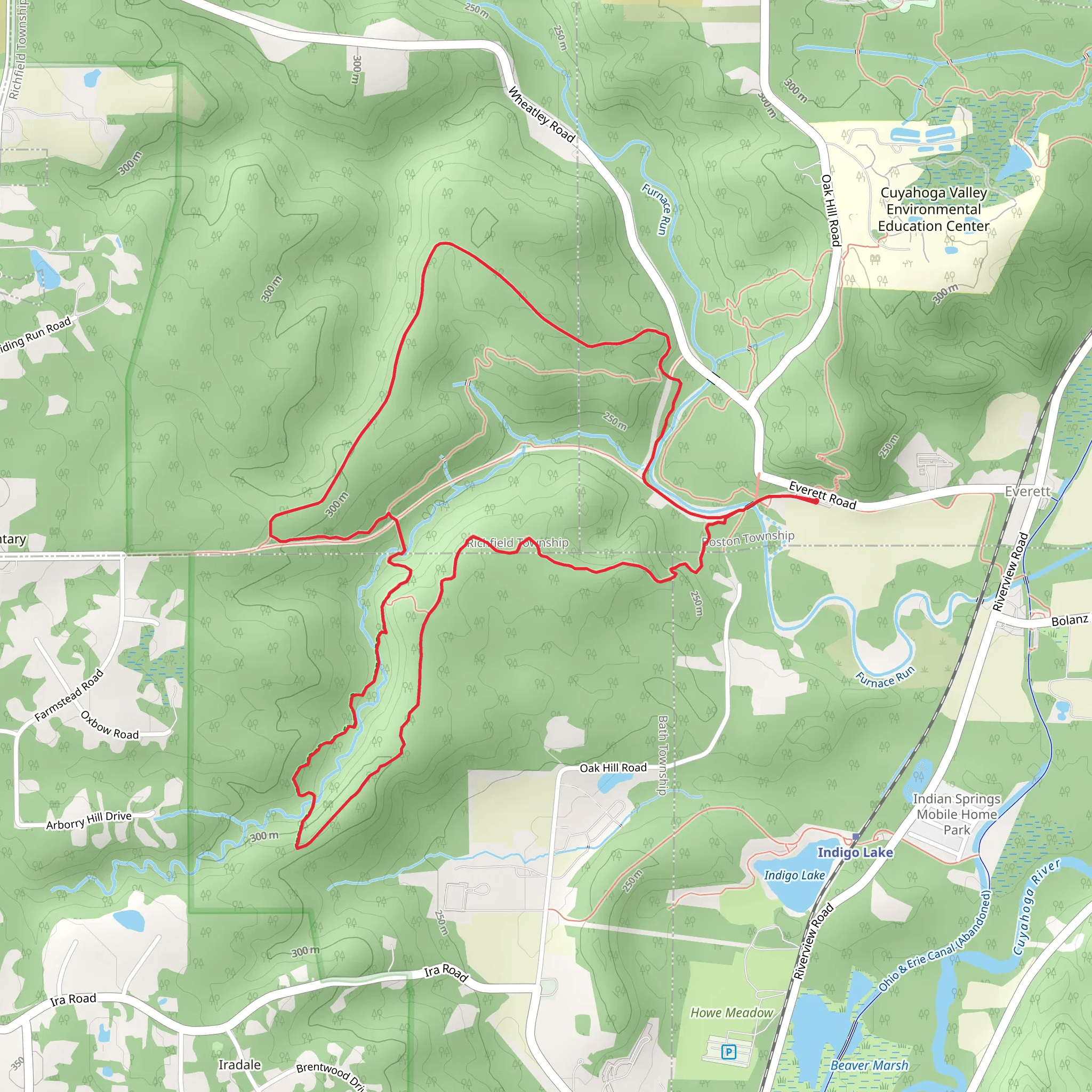 Riding Run - Perkins Loop Trail mobile static map