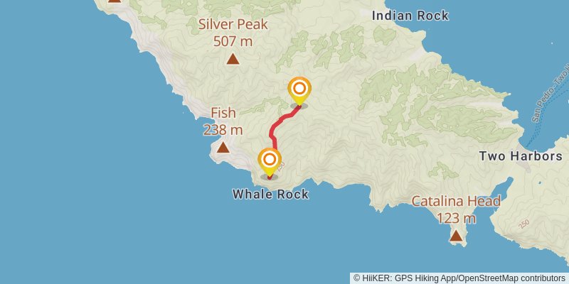 Trans-Catalina Trail spur 6 Map