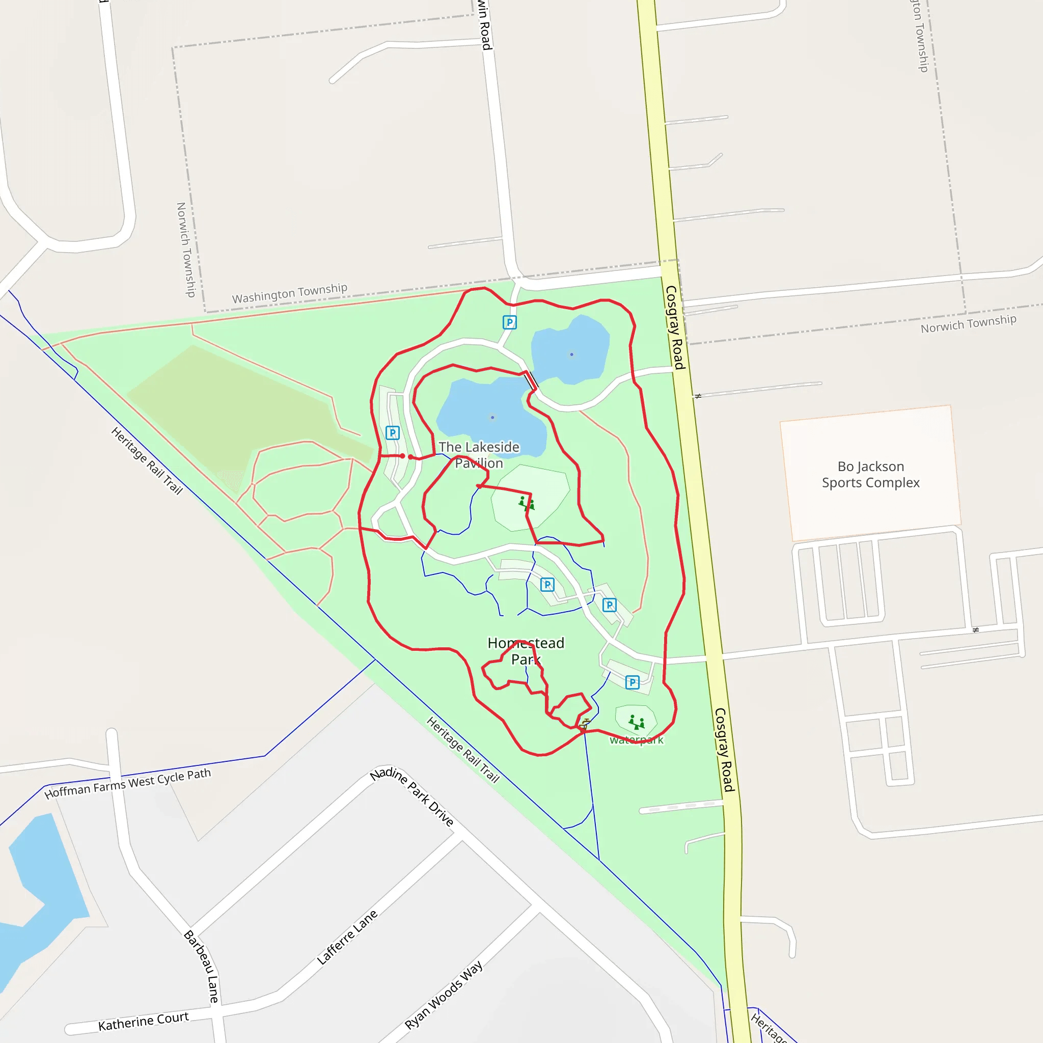 Baldwin Road Loop mobile static map