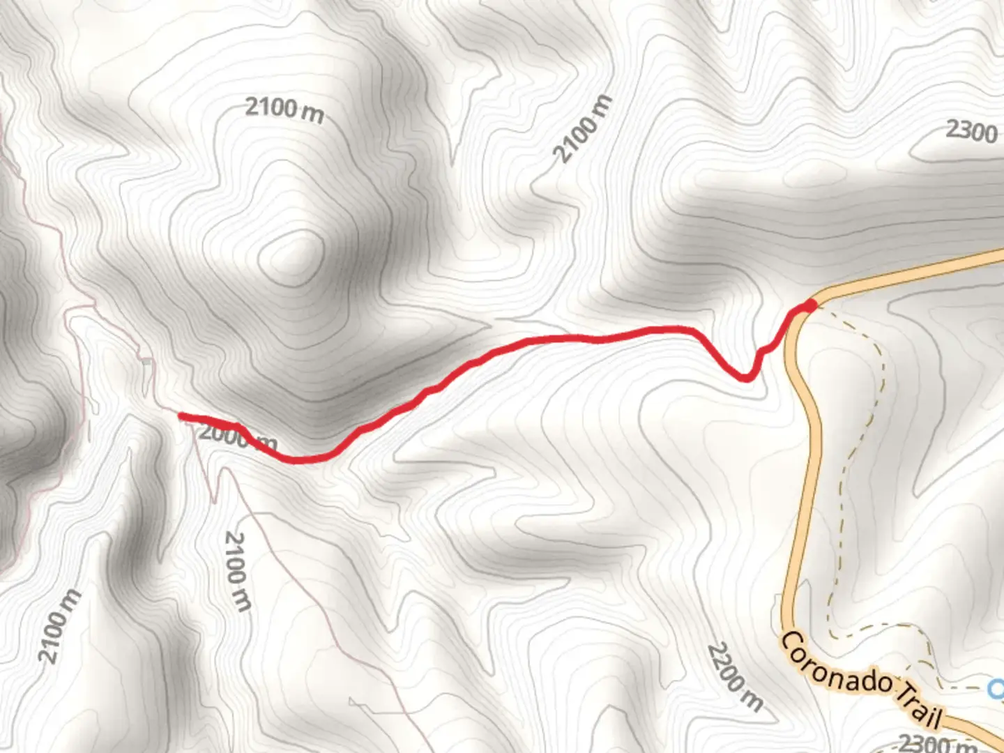 An image depicting the trail Sheep Saddle Trail and its surrounding area.