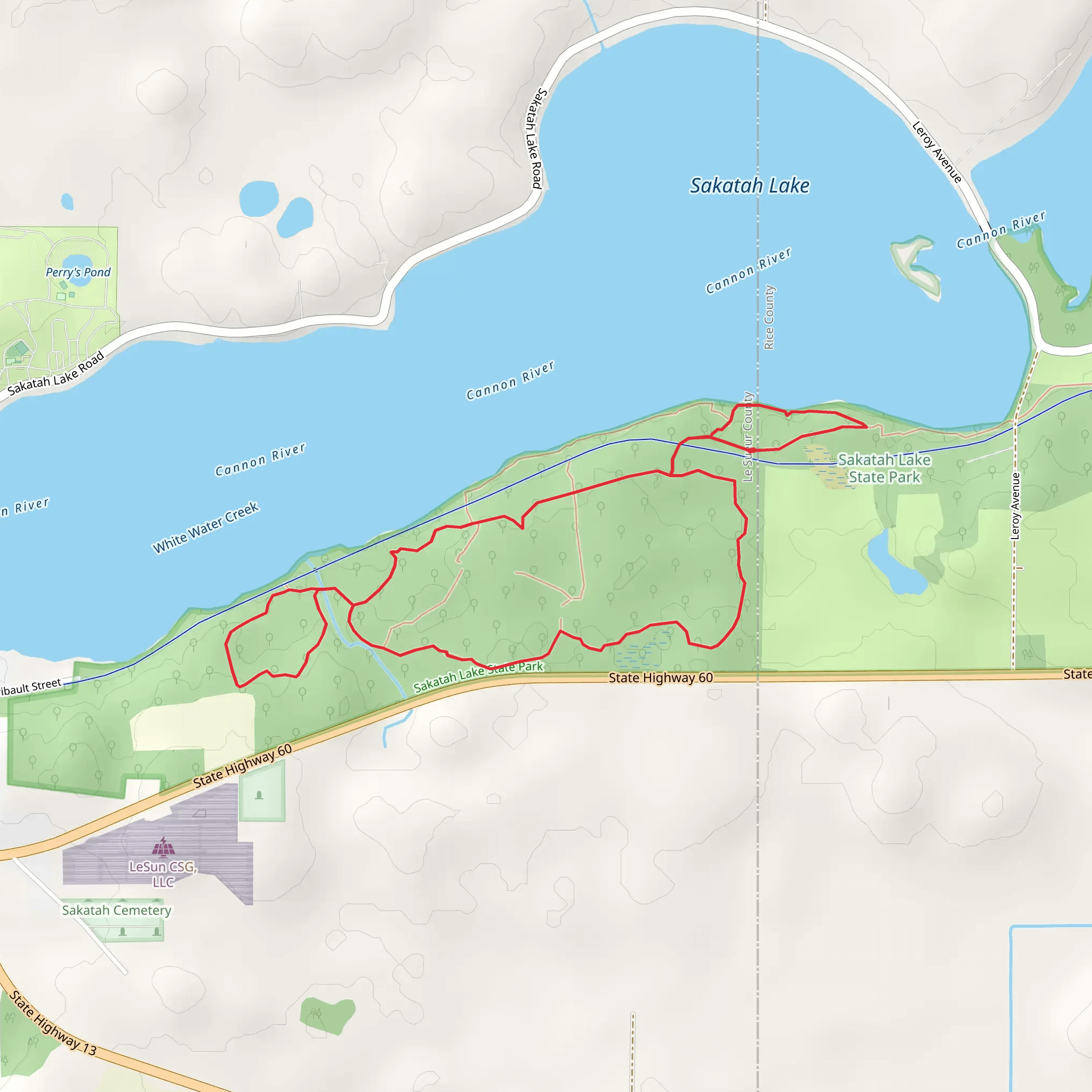 Timber Doodle, Oak Tree and Hidden Pond Loop Trail mobile static map
