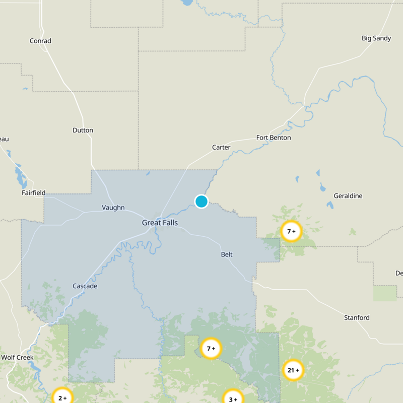 Cascade County Static Map