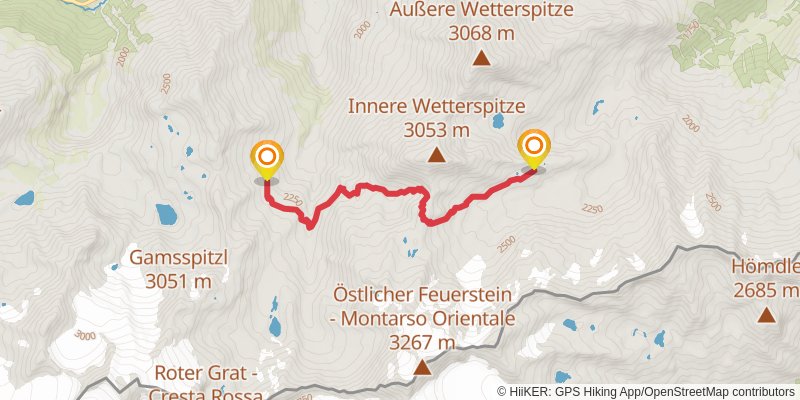 Stubai High Trail stage 3 Map