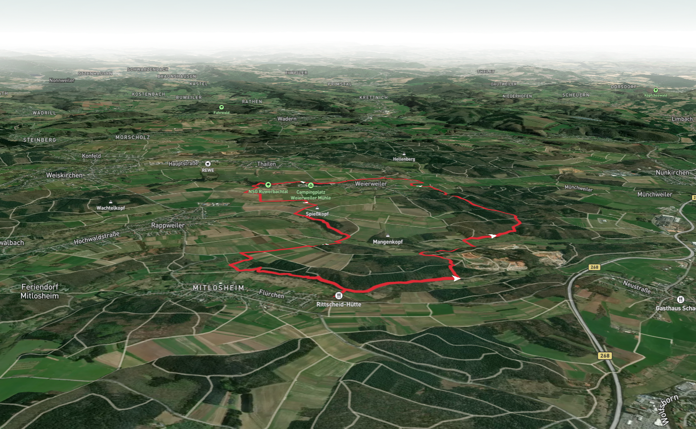 Georgi-Panorama Weg Loop - Weierweiler